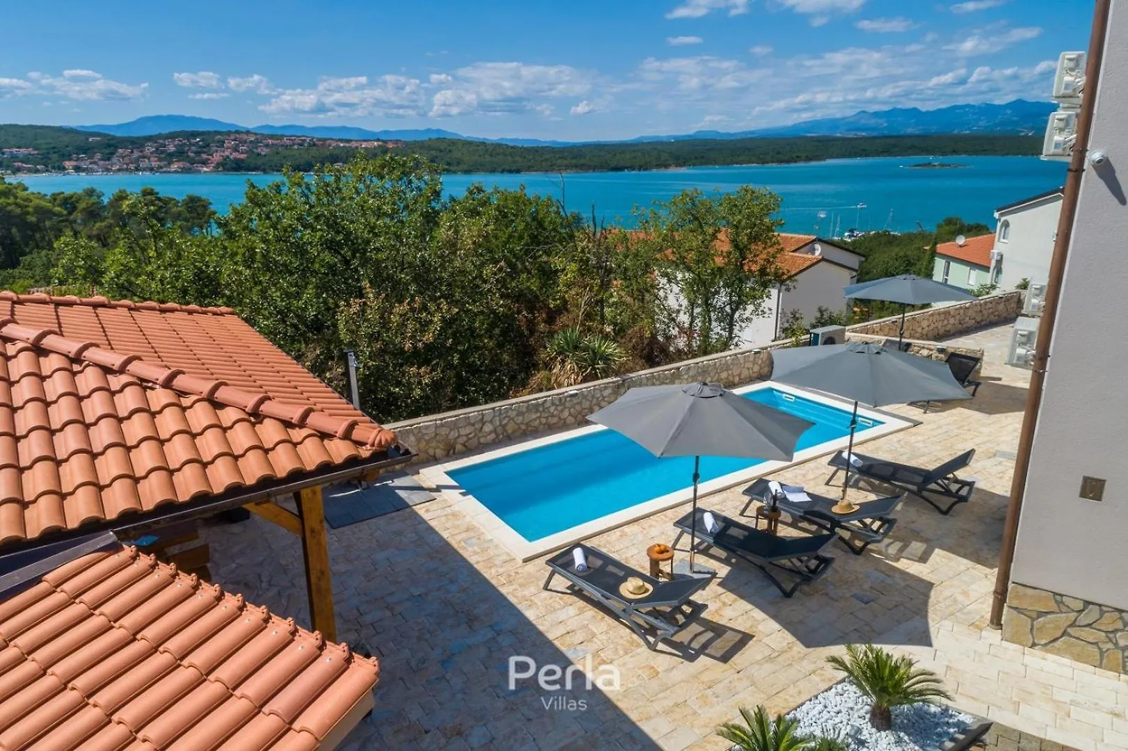 House Capri With Heated Pool And Sea View Hotel Klimno Guest house