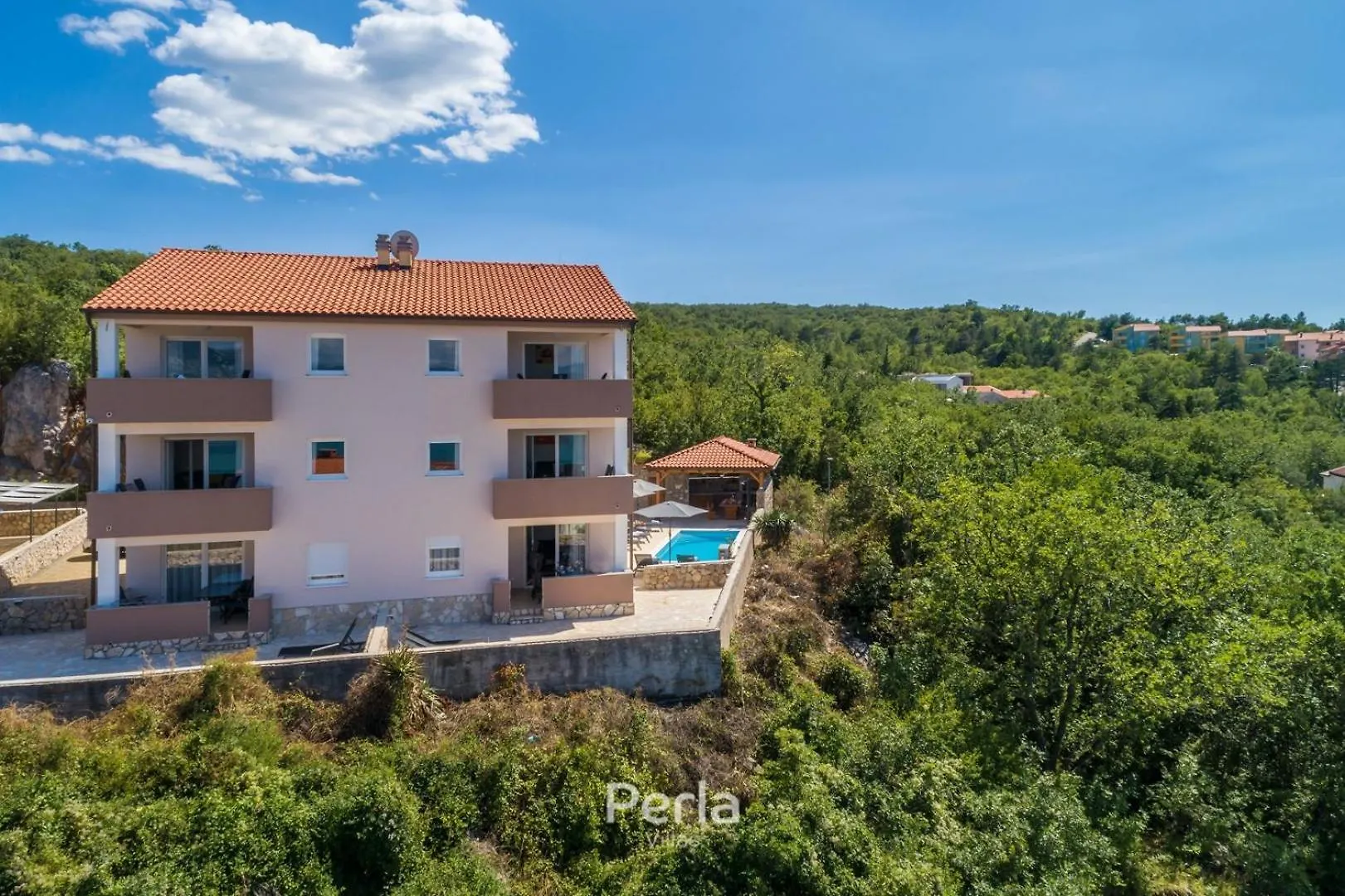 House Capri With Heated Pool And Sea View Hotel Klimno