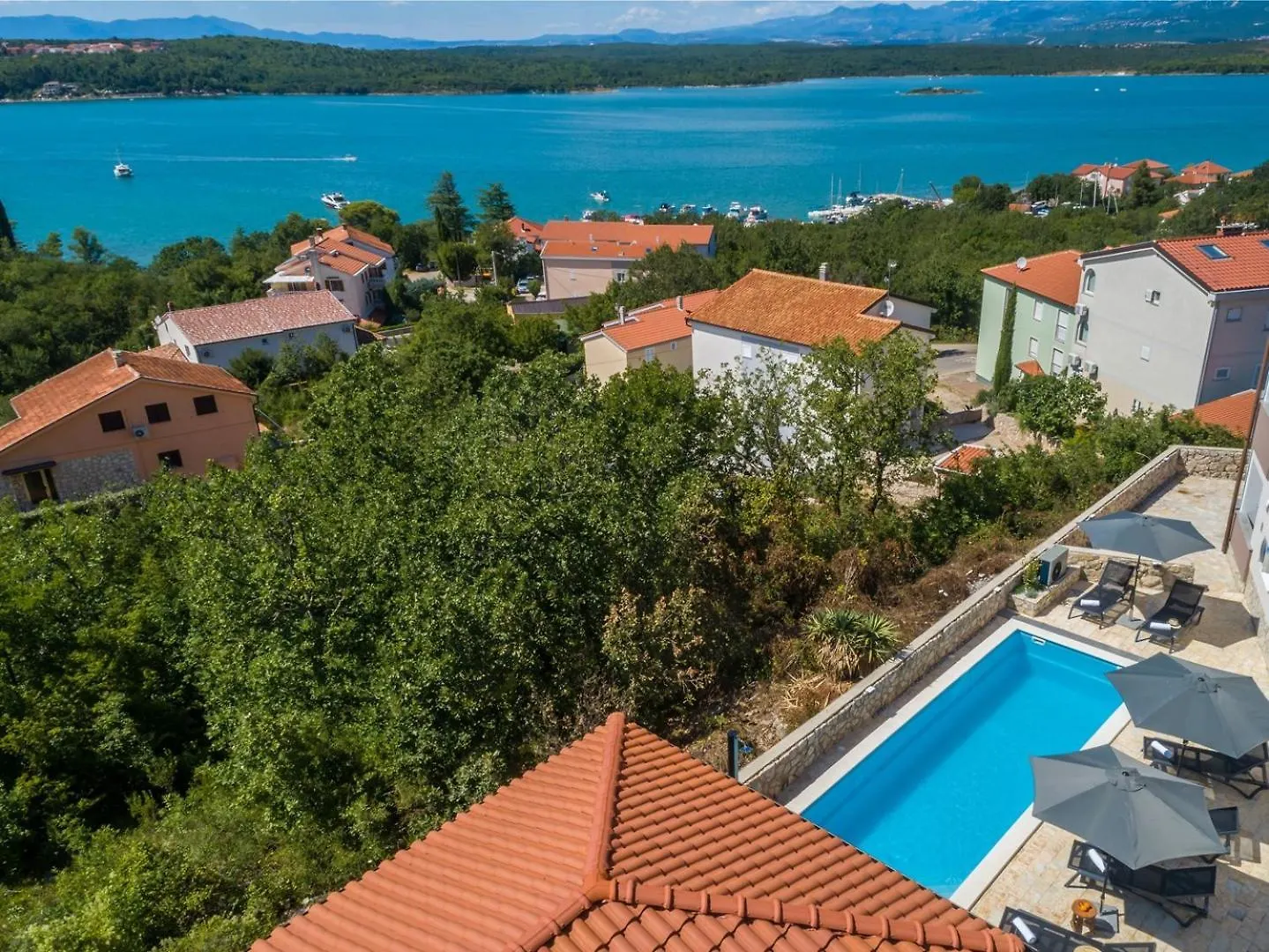 Guest house House Capri With Heated Pool And Sea View Hotel Klimno